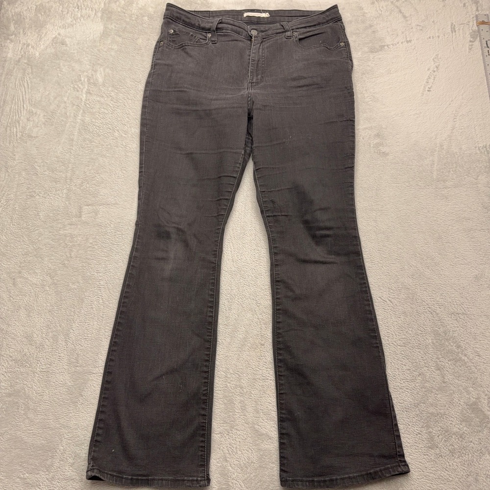 Levi's Jeans Womens 32 Gray 725 High Rise Bootcut Denim Stretch Pants